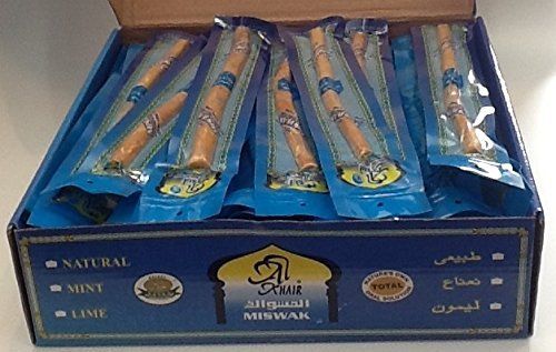 Pack of 20 Miswak Stick - Sewak- Original Made in Saudi Arabia (Packing & Brands May Vary)