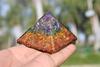 Jet Mix Gemstone Unique Chakra Orgone Pyramid Crystal Therapy. Crystal Gemstones Copper Metal Mix Rare view 2