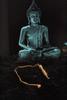 Jet International 4 isis Gold Plated Pendulum, Dowsing Healing, Energy Enhancer, Crystal Therapy - (8 inch long chain + 2 inch long Pendulum) view 4