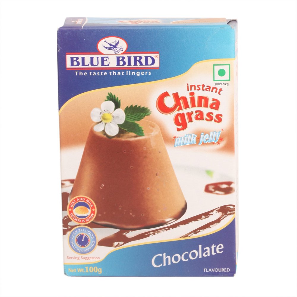 Blue Bird Ready Mix - China Grass Milk Jelly, 100g Box