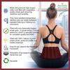 Asweda Reusable Hot & Cold Wheat Bag for Back & Body Pain Relief | Microwaveable, Natural Therapy, Chemical-Free Heat & Ice Pack (Maroon) view 3