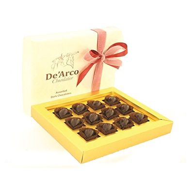 De'Arco Chocolatier Easter Eggs Chocolate Gift Box, California Almond Feast, French Luxury, 12 Pieces
