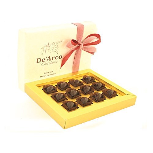 De'Arco Chocolatier Easter Eggs Chocolate Gift Box, California Almond Feast, French Luxury, 12 Pieces
