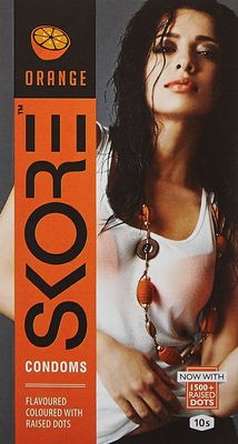 Skore Condoms - 10 Condoms per Pack (Orange, Dots, Cherry, Strawberry)