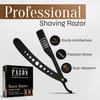 Facn Professional Straight Edge Barber Razor/Rasoirs/Rasoi with Adjustable Tension Screw - Salon Grade Quality Cut Throat Shavette - Japanese Stainless Steel - Black & Gold Limited Edition Gift Box view 2