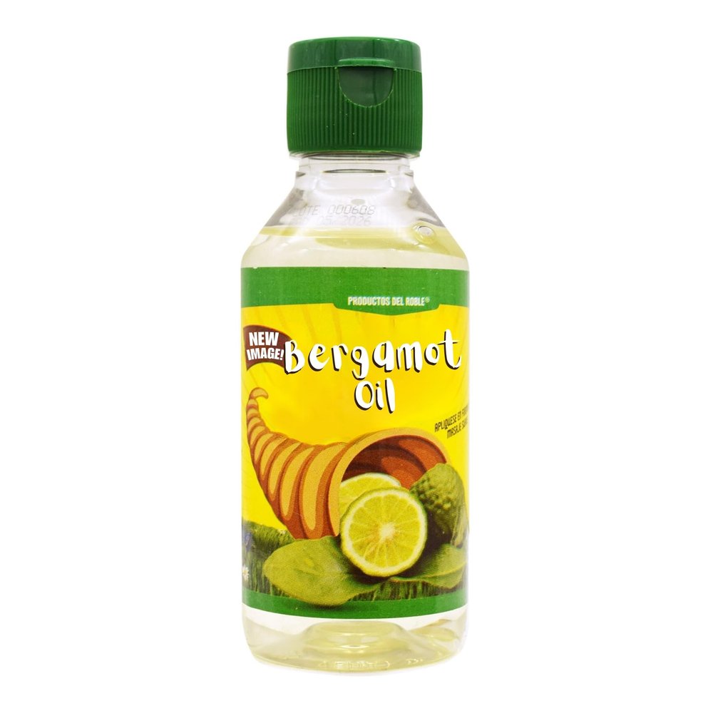 Aceite de bergamota 100% Natural Bergamot Oil 120 ml. Helps the growth of beard and mustache. by Del Roble