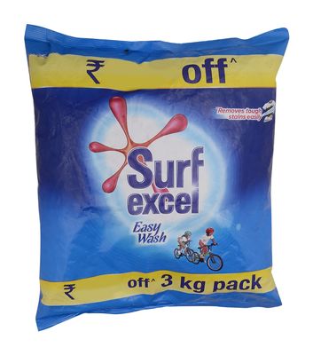 Surf Excel Detergent Powder - Easy Wash, 3kg Pouch