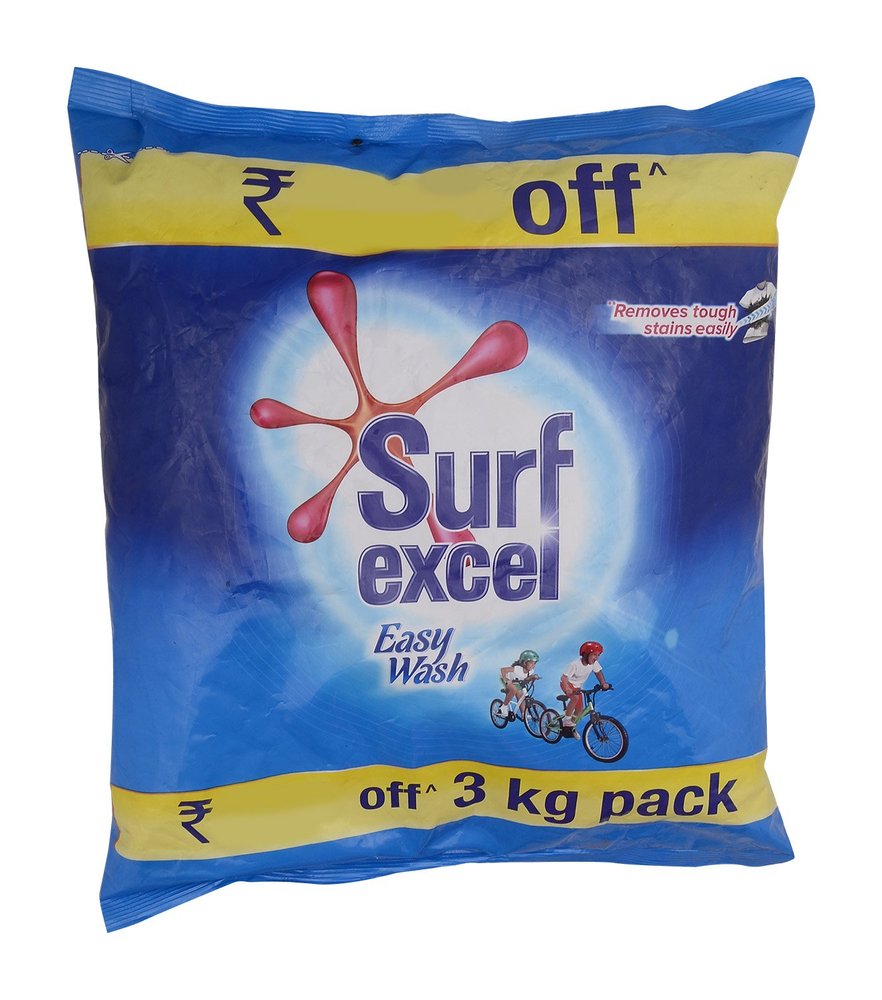 Surf Excel Detergent Powder - Easy Wash, 3kg Pouch