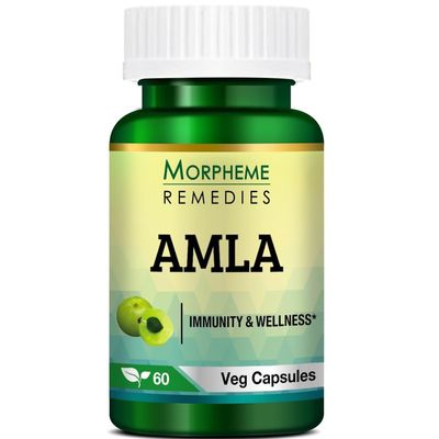 Morpheme Remedies Amla 500 mg - 60 Veg Capsules