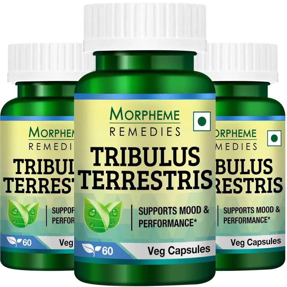 Morpheme Remedies Tribulus Terrestris 500mg Extract - 60 Veg Caps - 3 Bottles