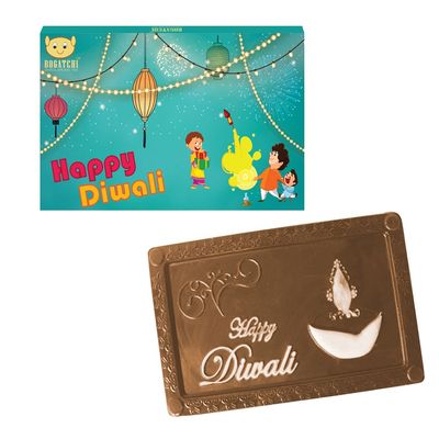 Bogatchi Personalized Diwali Chocolate bar, 1 pc