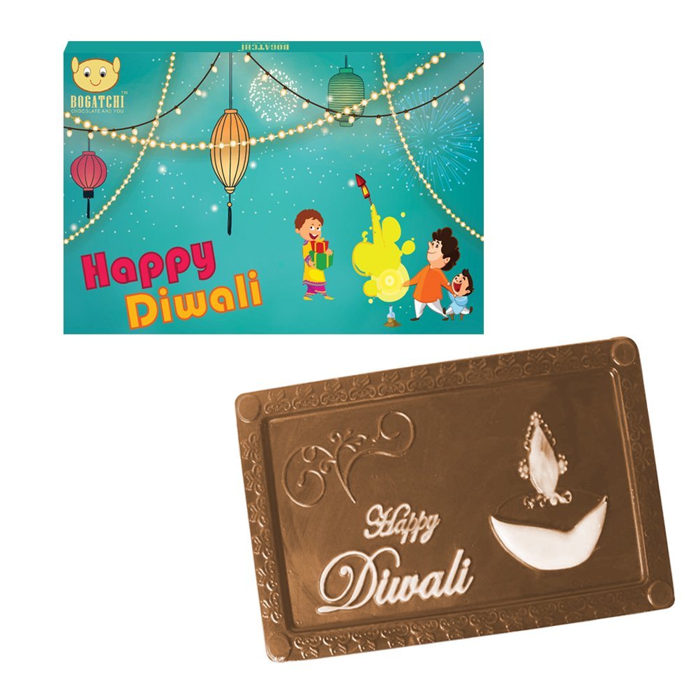 Bogatchi Personalized Diwali Chocolate bar, 1 pc