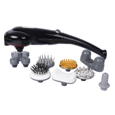 8 in 1 Magic Massager Heavy Duty Full Body Massage with 8 Versatile Attachments Full-Body Pain Relief & Relaxation For Back, Neck, Foot, Hand, Thigh, Belly, Abdomen Acupressure Therapy