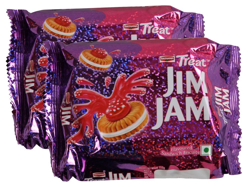 Big Bazaar Combo - Britannia Treat Jim Jam, 150g (Pack of 2) Promo Pack