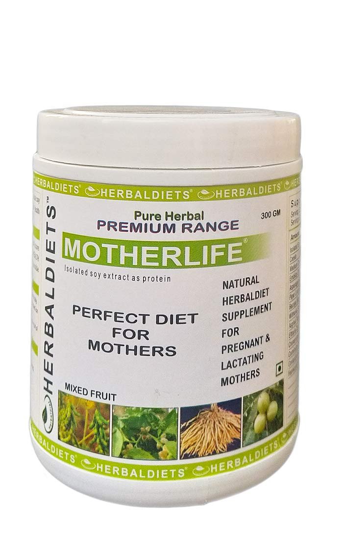 HerbalDiets Motherlife 300g (Mix-Fruit Flavor) Herbal Supplements For Pregnant & Lactating Women | Pregnancy Health Supplement