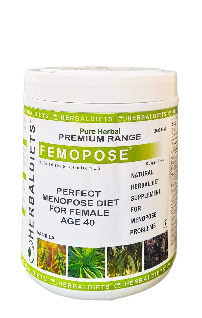 HerbalDiets Femopose-P 300g (Mix-Fruit Flavor) perfect Menopose diet for pre & post Menopose symptoms