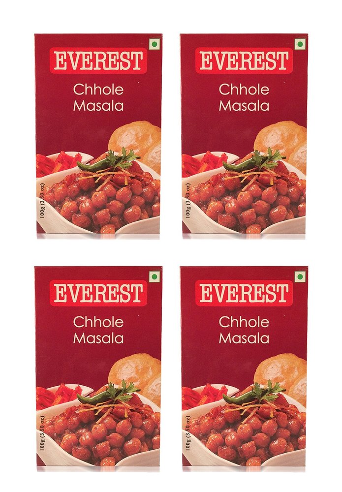 Everest Chhole Masala - 100 Grams (Pack of 4)
