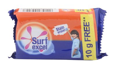 Surf Excel Detergent Bar - Stain Eraser, 90g + 10g Pouch