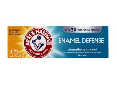 Arm & Hammer Truly Radiant Bright & Strong Whitening Toothpaste .9 Oz Travel Size (Pack of 6)