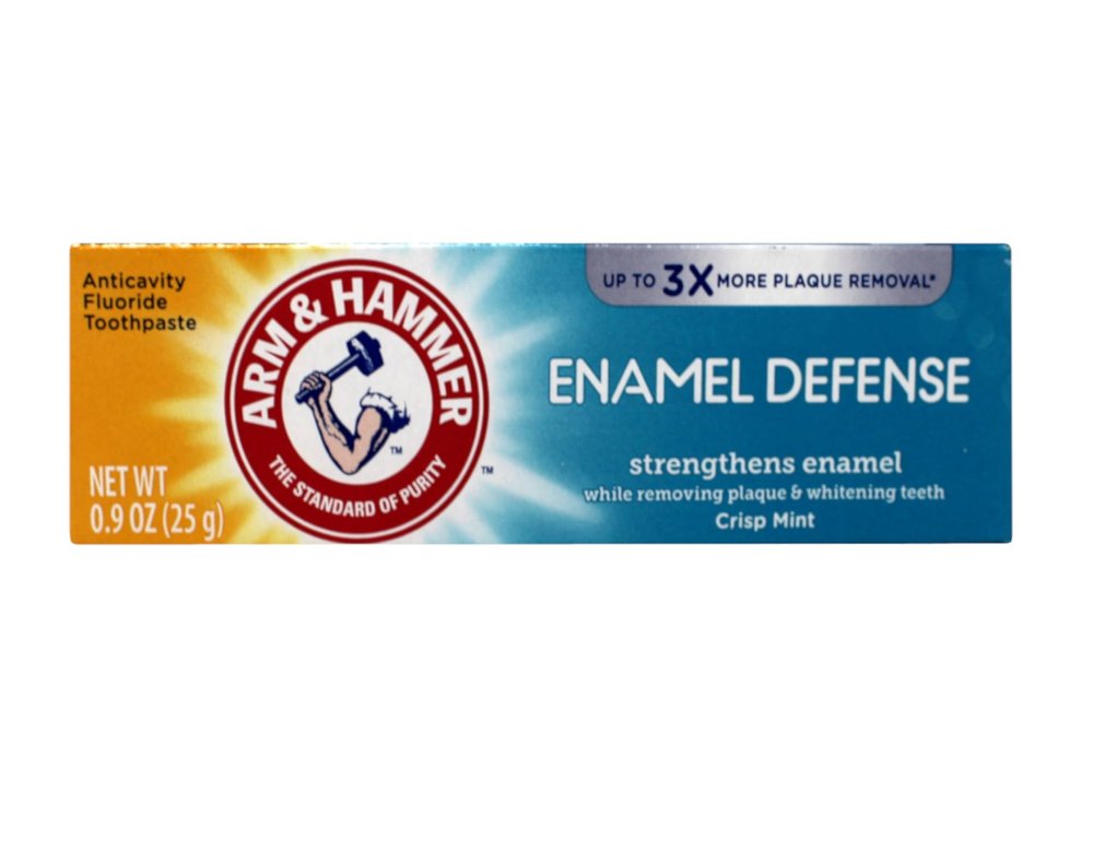 Arm & Hammer Truly Radiant Bright & Strong Whitening Toothpaste .9 Oz Travel Size (Pack of 6)