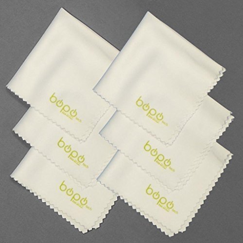 Microfiber Cleaning Cloths - for Lenses, Binoculars, Spotting .Pack of 6 BoPo Clothes