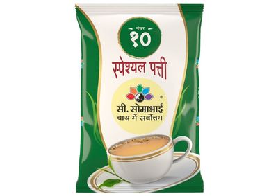 C. SOMABHAI's No. 10 Premium CTC Leaf Tea - 500g, Assam Black Loose Leaf Tea - Strong, Aromatic & Rich, 500 g Kadak Chai Patti
