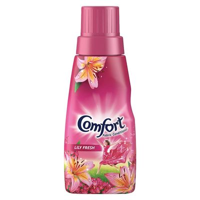 Comfort After Wash Lily Fresh Fabric Conditioner (Fabric Softener) - For Softness, Shine And Long Lasting Freshness, 220 ml, Liquid