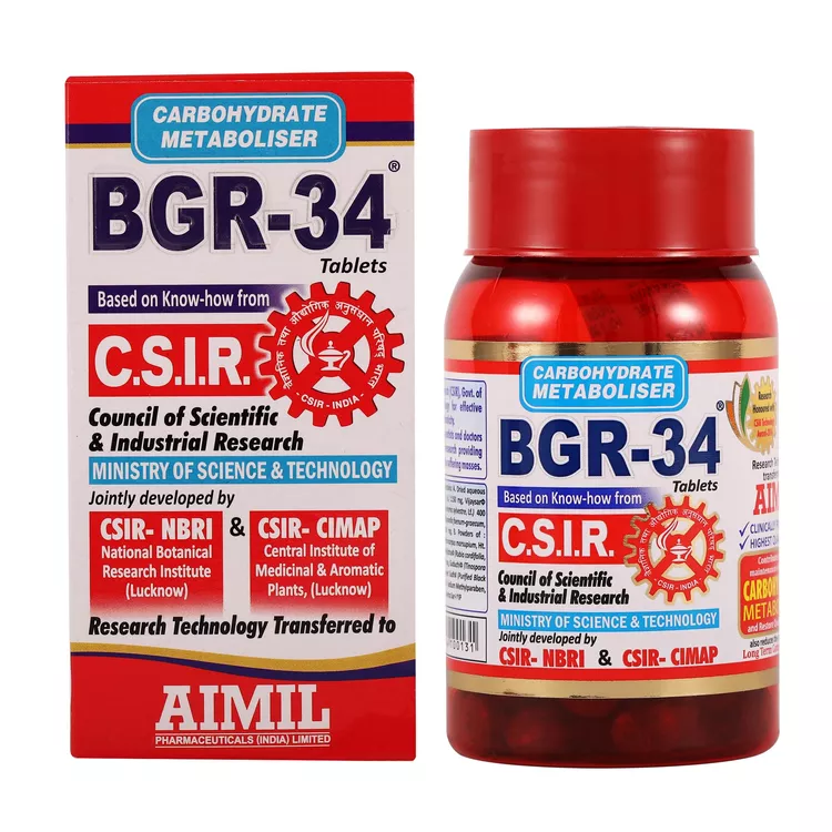 AIMIL BGR-34 Tablets - Pack of 100 Tablets (Pack of 1)