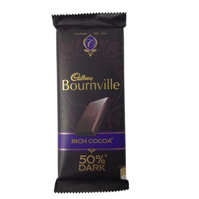 Cadbury Bournville Rich Cocoa Dark Chocolate Bar, 80 Grams