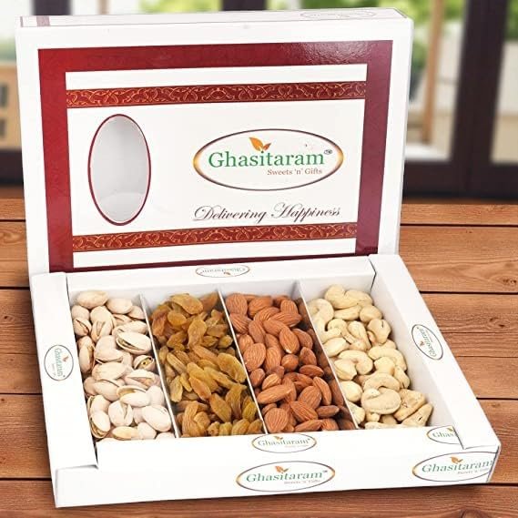 Bhaidooj Dry Fruits - Ghasitaram's Dry Fruit Box 400 GMS
