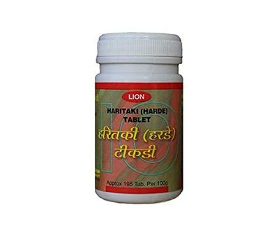 LION Haritaki Harde Tab (Pack of 3), Green, 10 Count (Pack of 3)