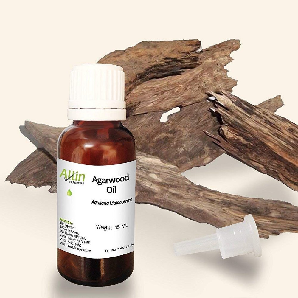 Allin Exporters Agarwood Oil - 100% Pure, Natural (15 ml (Pack of 1))