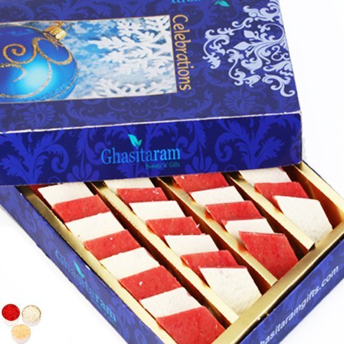 Bhaidooj Gifts-Ghasitarams Irish kaju Katli 400 gms