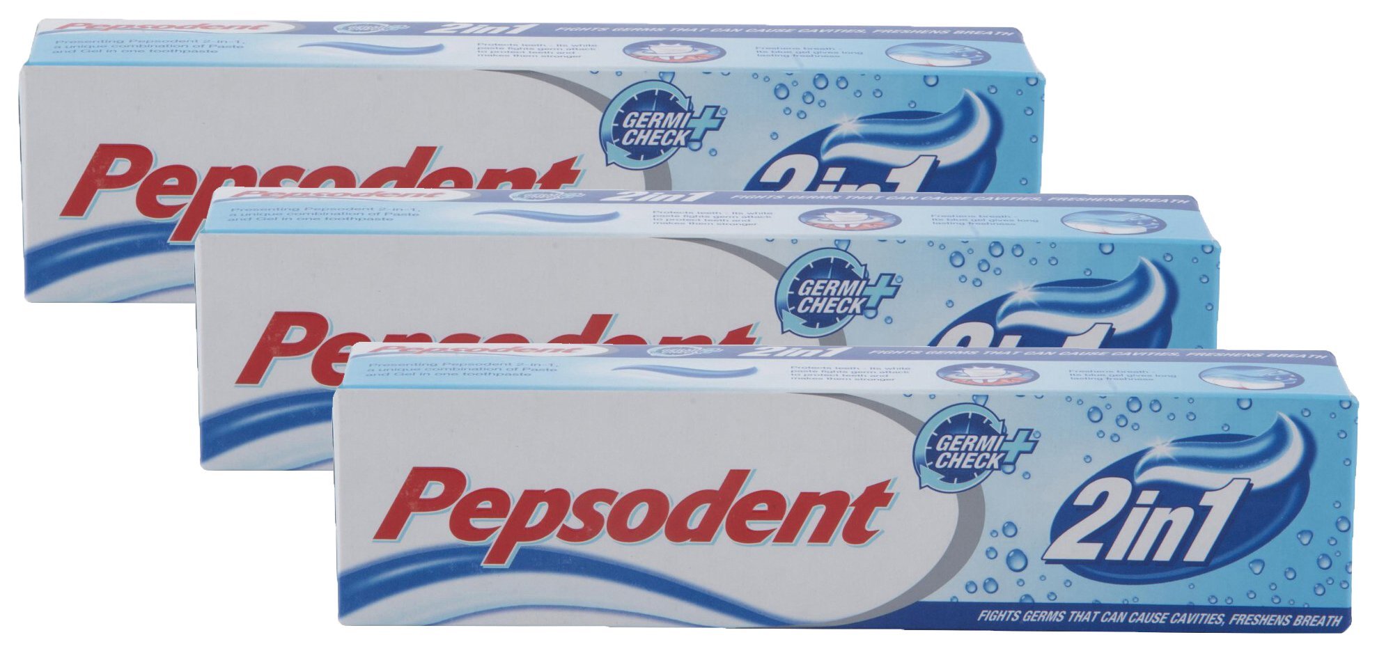 Hypercity Combo - Pepsodent Toothpaste Germi Check Plus 2 in 1, 150g (Buy 2 Get 1, 3 Pieces) Promo Pack