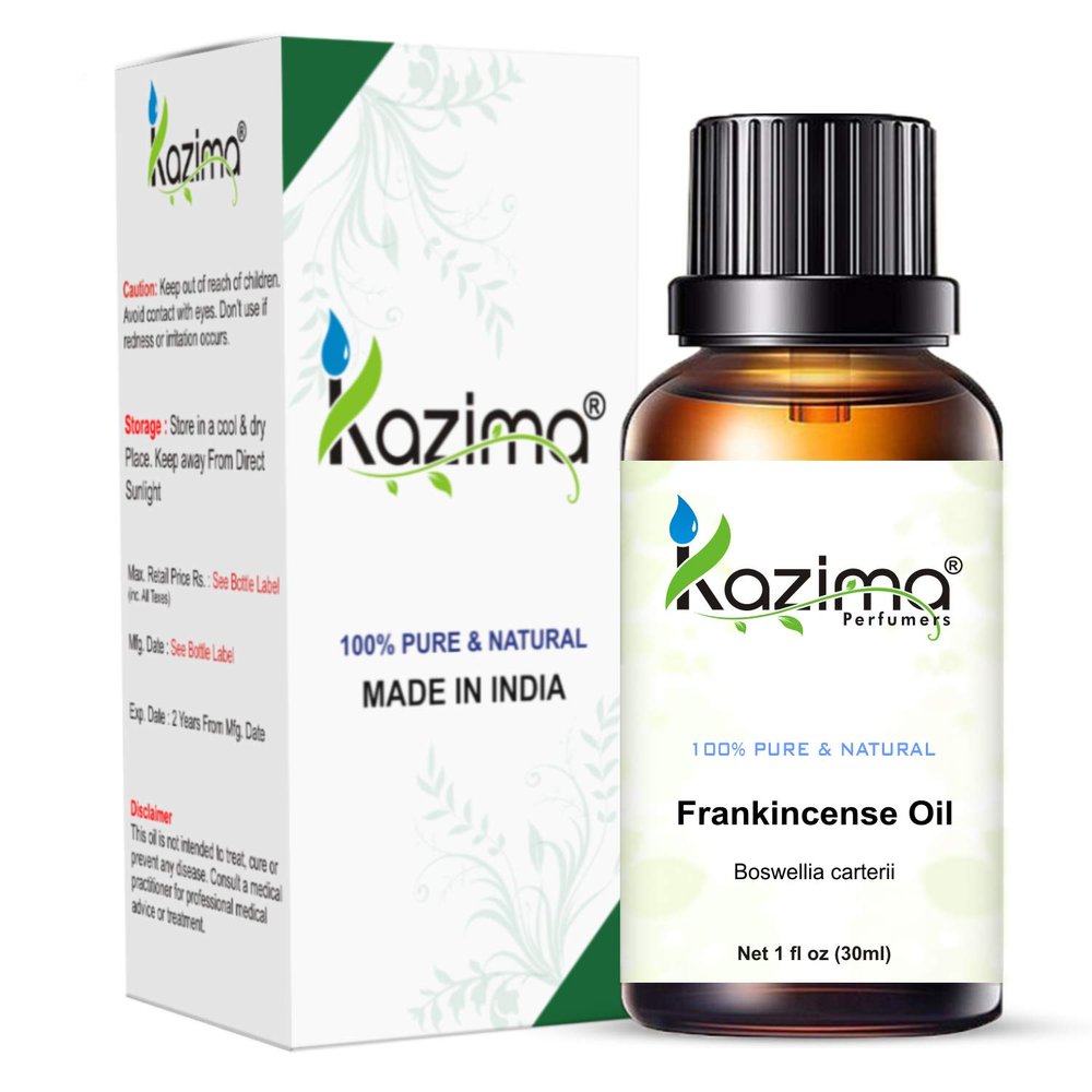 KAZIMA Frankincense Essential Oil - 100% Pure Natural & Undiluted For Skin care & Hair Care (30ml)