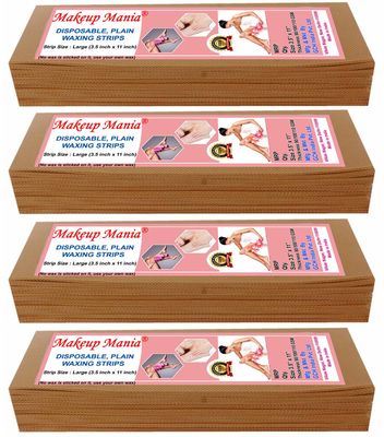 Makeup Mania Plain Waxing Strips - Without Wax - Beige 280 Pcs