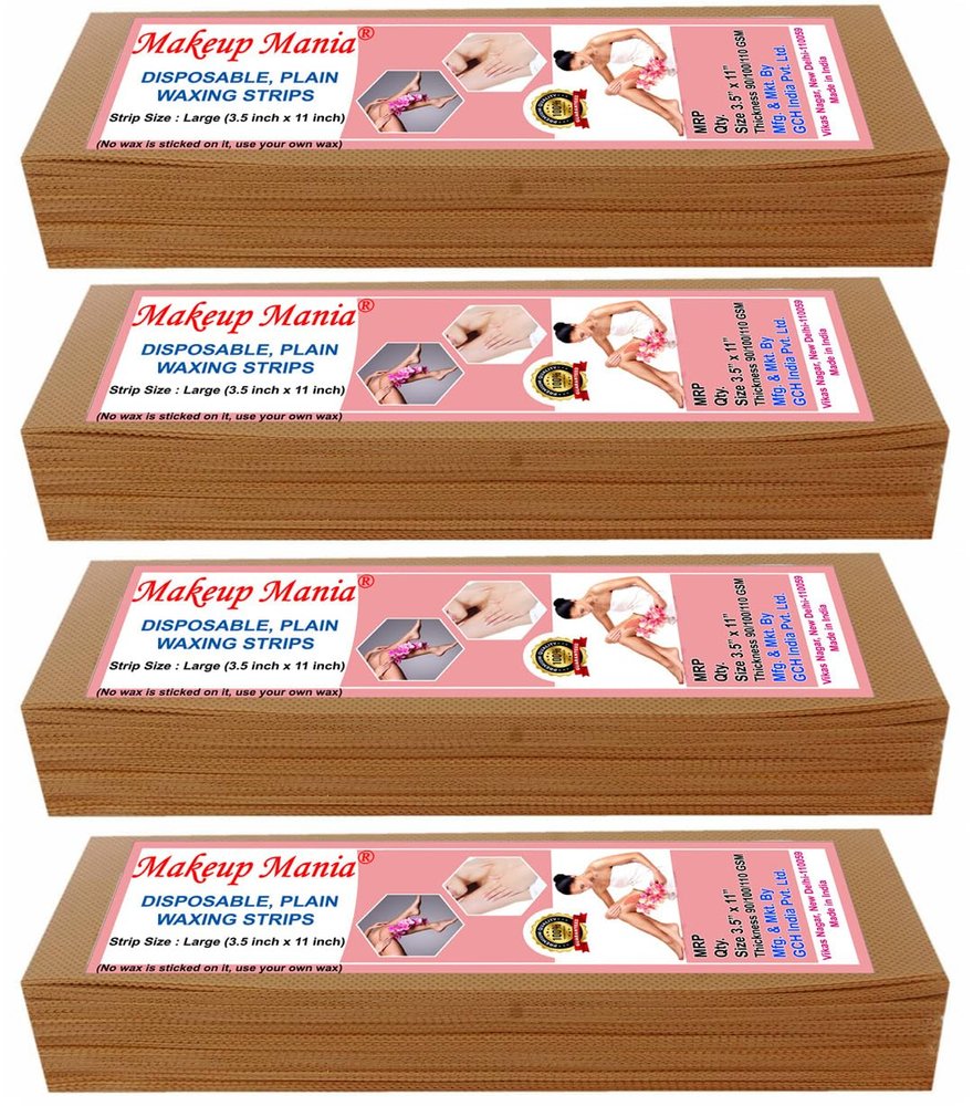 Makeup Mania Plain Waxing Strips - Without Wax - Beige 280 Pcs