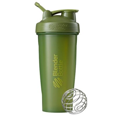 BlenderBottle KKeiORA Classic Loop Top Shaker Bottle, Moss, 28-Ounce Loop Top