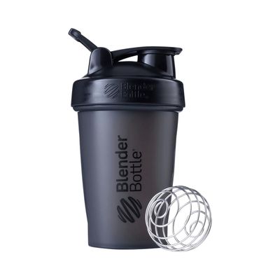 BlenderBottle C01616 Plastic Classic Loop Top Shaker Bottle, 590 ml (Black)