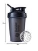 BlenderBottle C01616 Plastic Classic Loop Top Shaker Bottle, 590 ml (Black) view 3