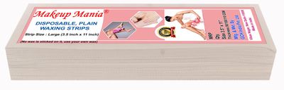 Makeup Mania Plain Waxing Strips - Without Wax - White 70 Pcs