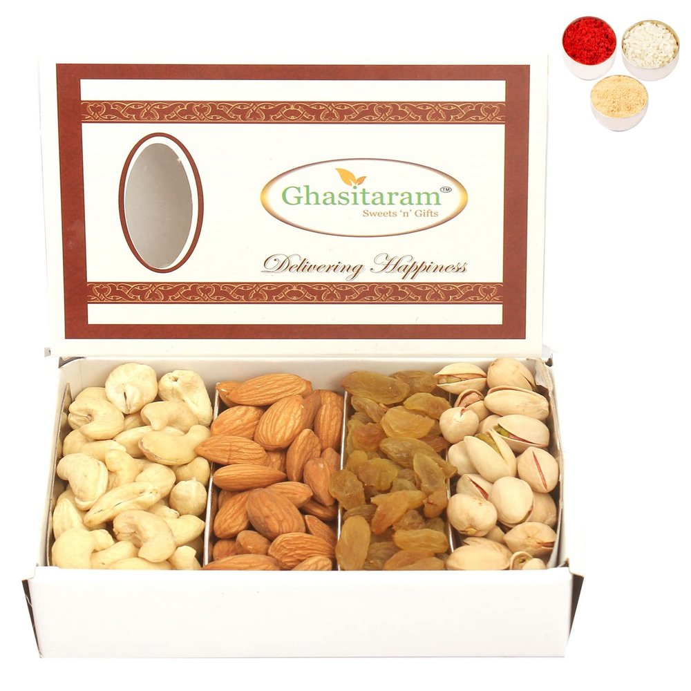 Bhaidooj Dry Fruits - Ghasitaram's Dry Fruit Box 200 GMS
