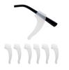 4 Pairs Premium Grade Soft Anti Slip SIlicone Holder for Glasses Ear Hook (Transparent) view 1
