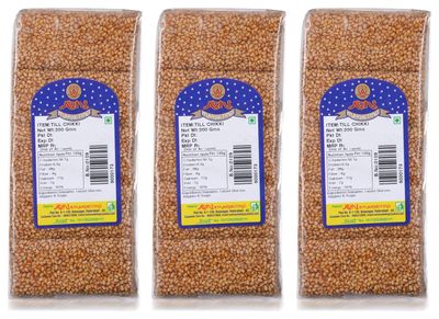 Avni Sesame Seeds Chikki(Pack Of 3X 200 Grams )