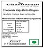 Bhaidooj Gifts-Ghasitarams Sweets Chocolate Kaju Katli 800 GMS view 2