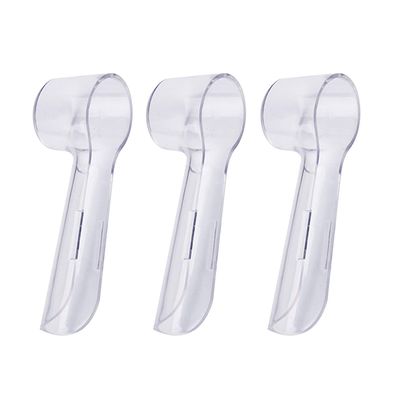 LazyMe Plastic Toothbrush Holder For Oral-B Brush Protection Cover For Traveling- Cover Only By Lazyme, Multi-coloured, Pack of 3
