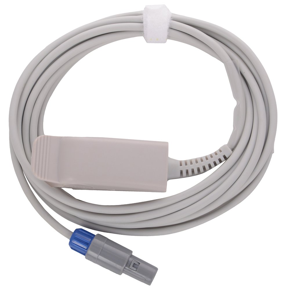 SPO2 PROBE 3 MTR ADULT CLIP TYPE FOR L&T STELLAR 7 PIN 80 DG TYPE