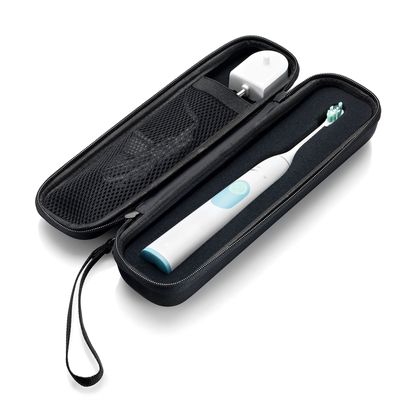 Large Hard CASE for Philips Sonicare 2 Series Plaque Control Sonic Electric Rechargeable Toothbrush. With mesh pocket. 11.5" x 3.5" x 2.5"