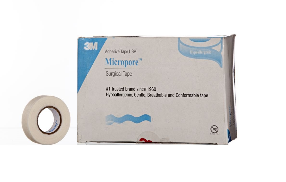 3M Littman 1530-1 Micropore Tape, 2.5 cm x 9.14 m - Pack of 12 (DL Reqd)