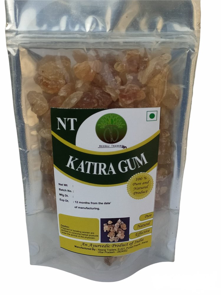 NEERAJ - Gond Katira | Tragacanth Gum, Kathila, Katira Gondh | Prevents Heat Stroke, High Cooling Properties Herbal Food - 400 Gm